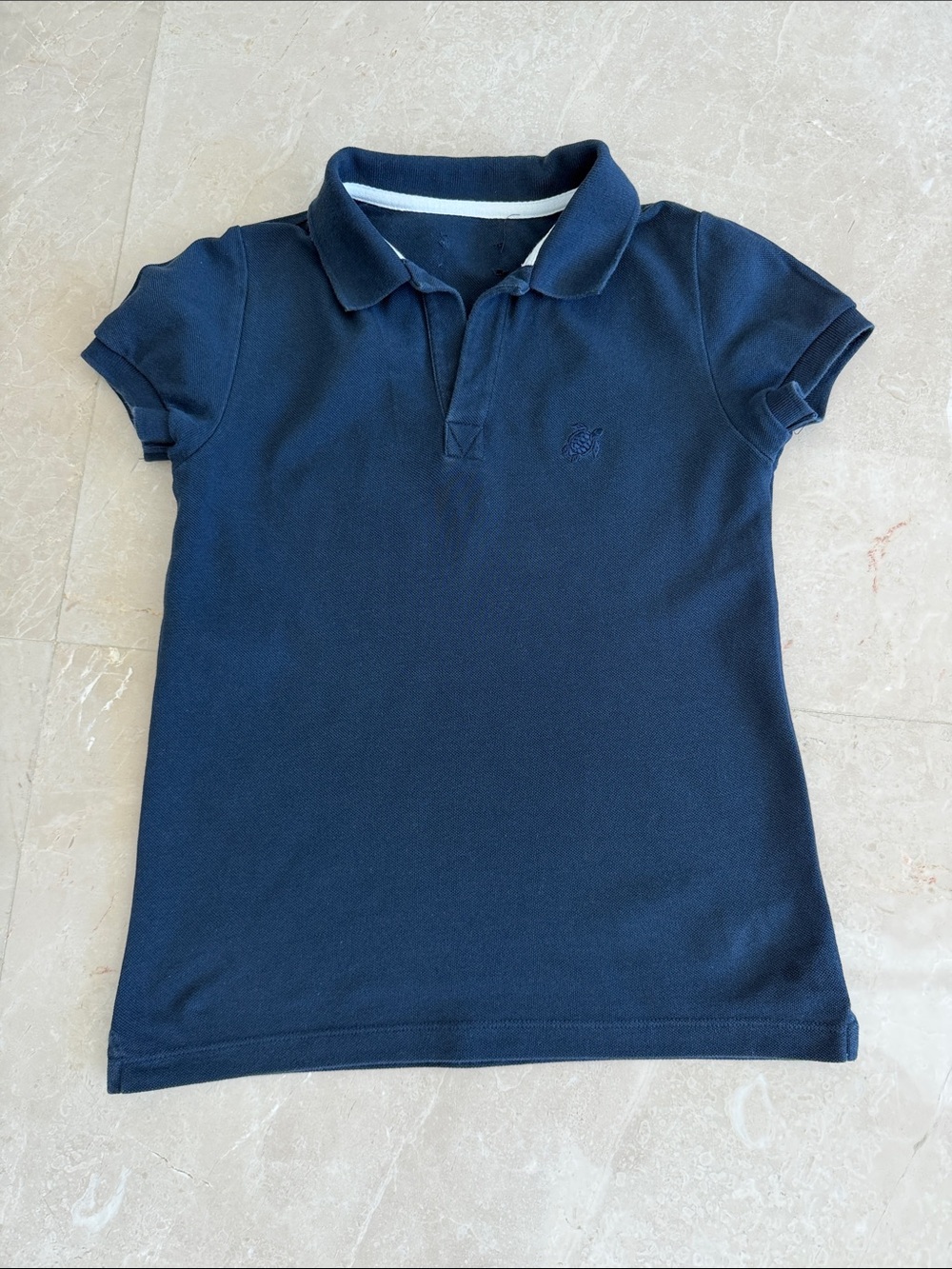 Vilebrequin navy blue polo 👕 boys girls swimwear Size XS-S